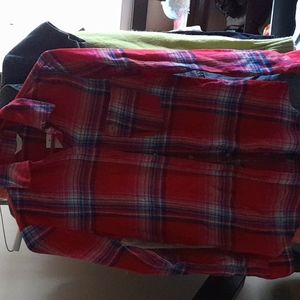 Pink Plaid Long Sleeve Aeropostale Top